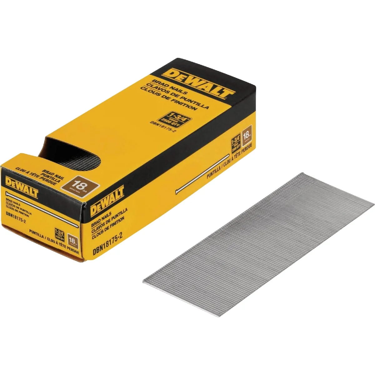 Professional DEWALT 1-3 4 In. 18-Gauge Coated Brad Nails 2500 Ct. Convenient