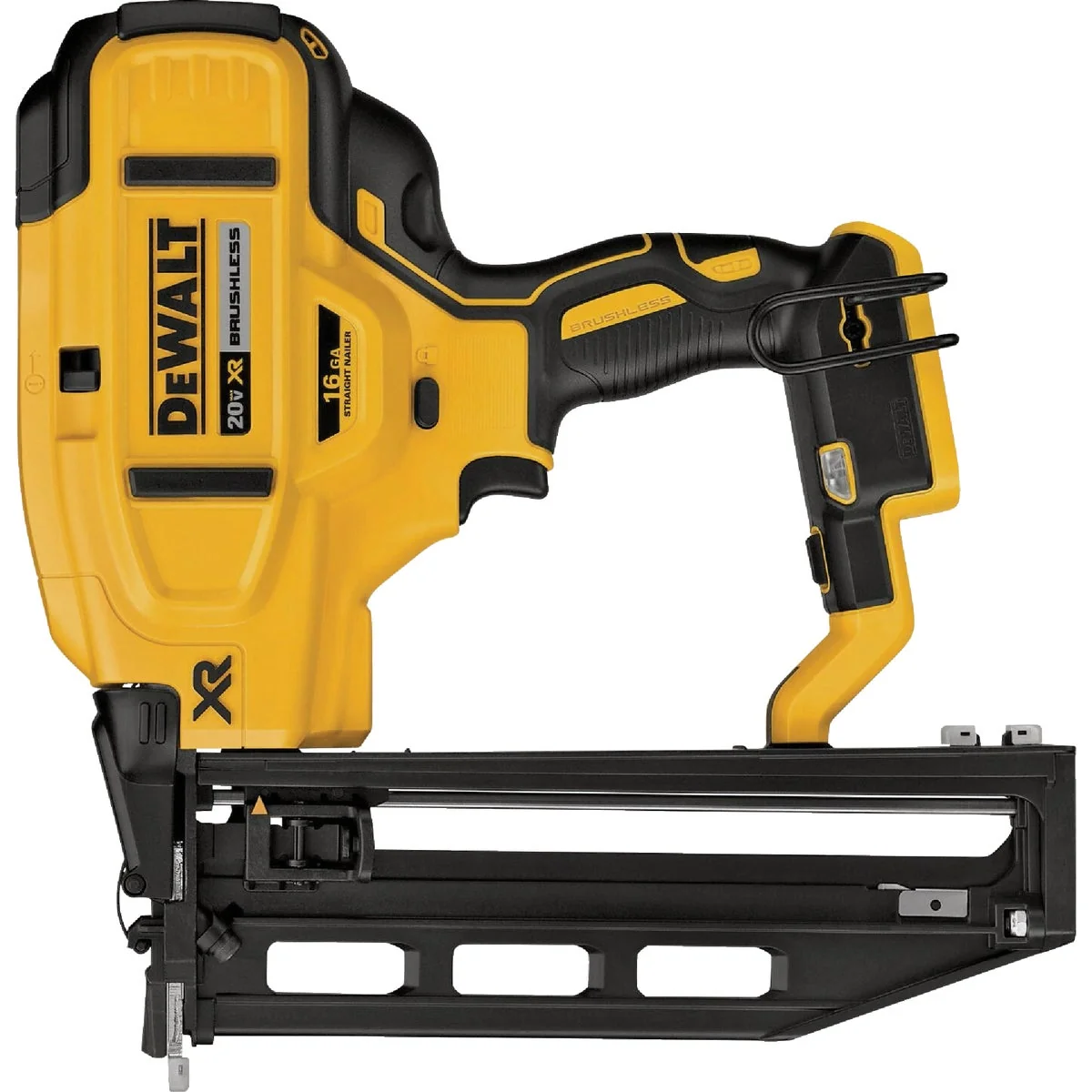Breathable DEWALT 20V MAX XR Brushless 16-Gauge Straight Cordless Finish Nailer Tool Only Outstanding