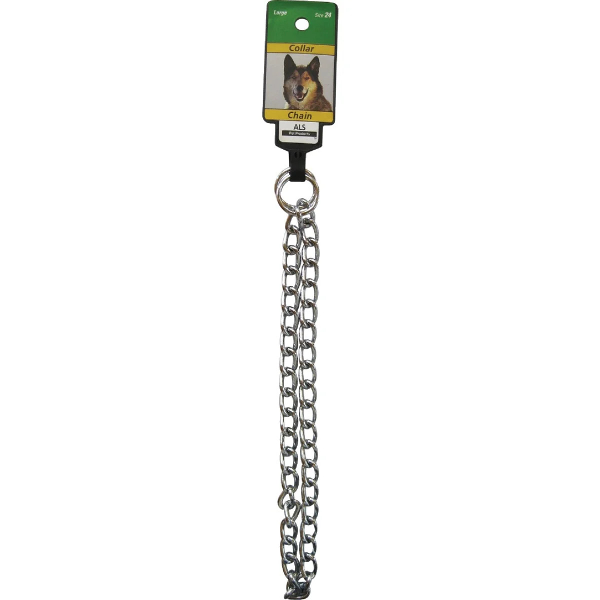 Safe Boss Pet Guardian Gear 24 In. Chrome-Plated Steel Heavy-Weight Dog Choke Chain Artisan