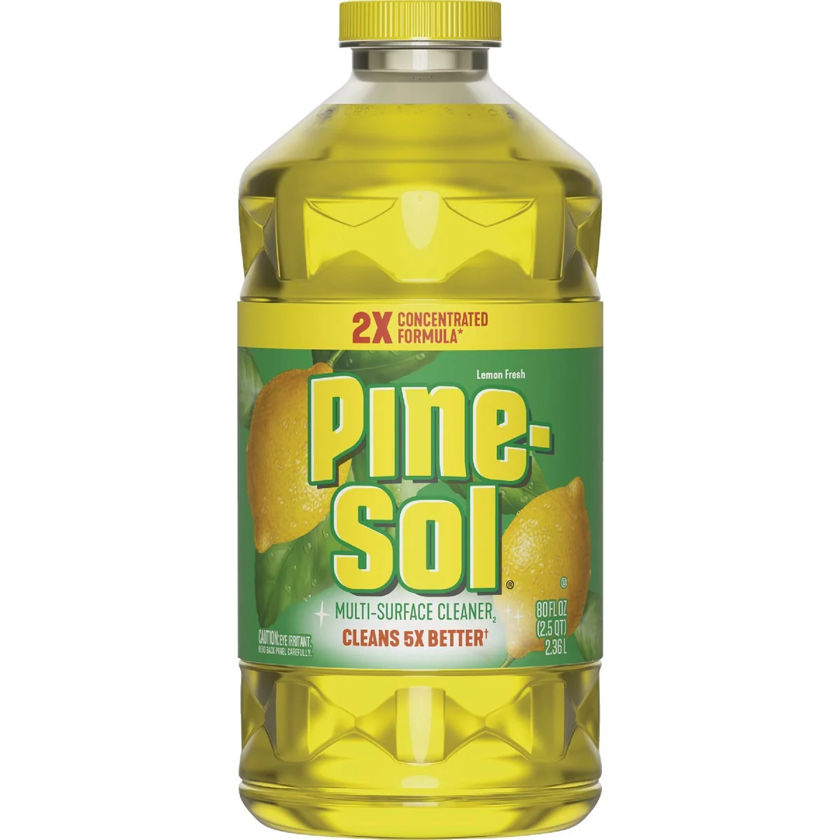 Eco-Friendly Pine-Sol 80 Oz. Lemon Fresh Multi-Surface All-Purpose Cleaner Professional