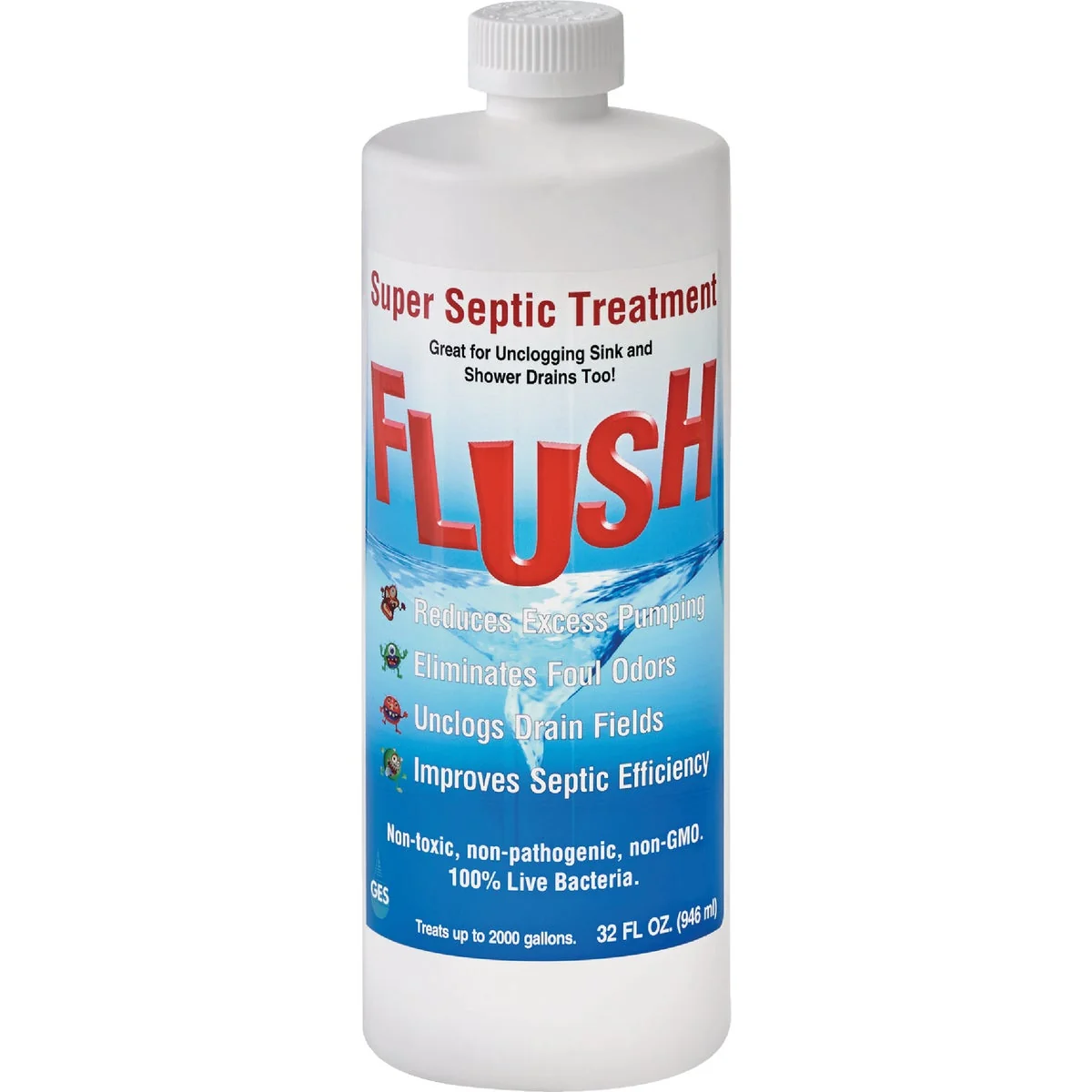 User-Friendly Flush 1 Qt. Super Septic Treatment Pure