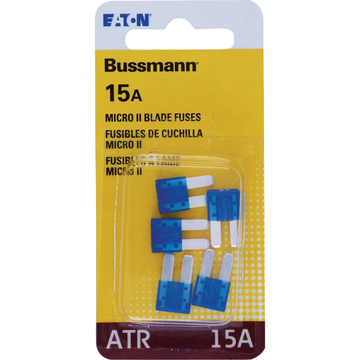 Minimalist Bussmann 15A 32V ATR Non Indicating Blade Fuse Blue 5-Pack Unique