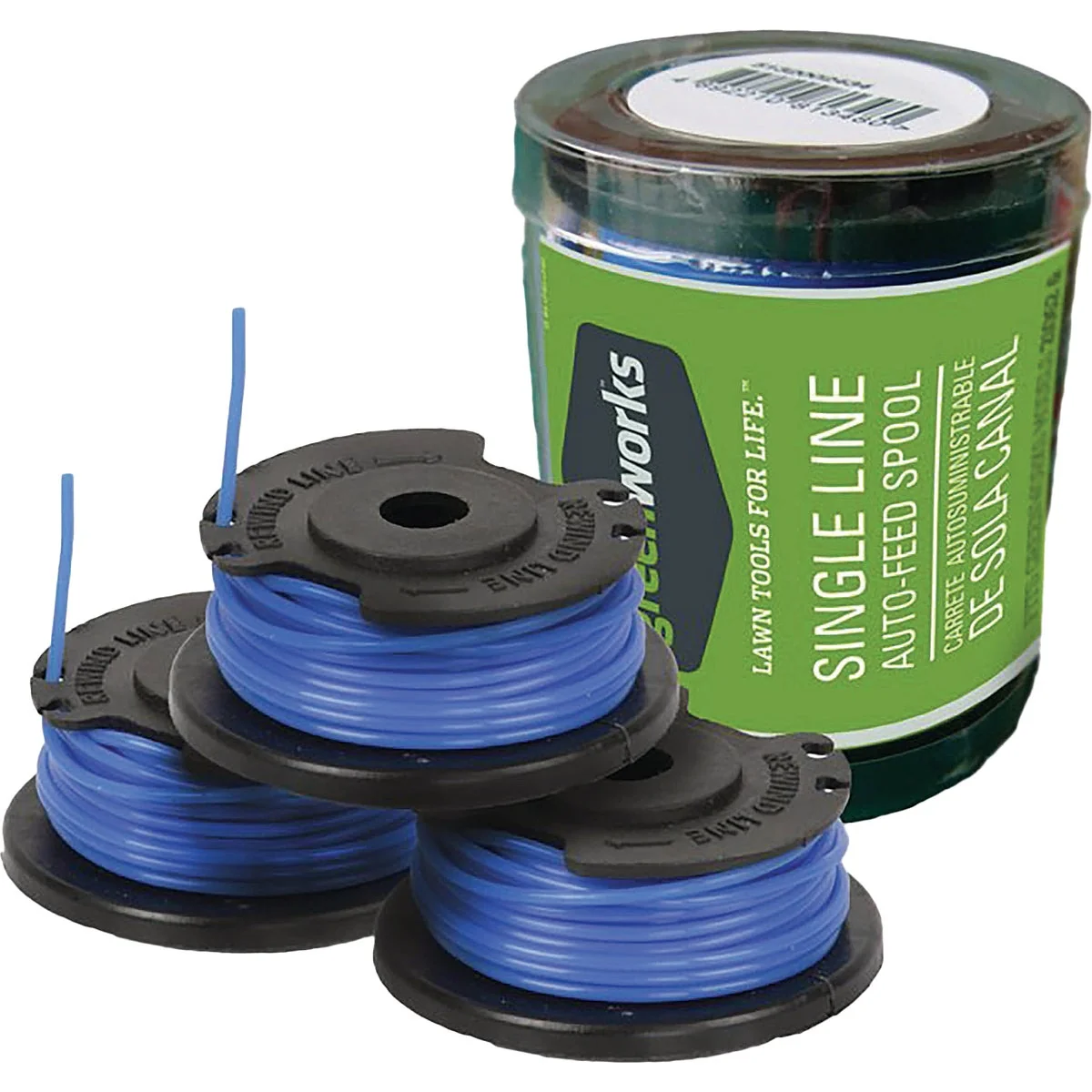 User-Friendly Greenworks 0.065 Line Trimmer Line Spool 3-Pack Responsible