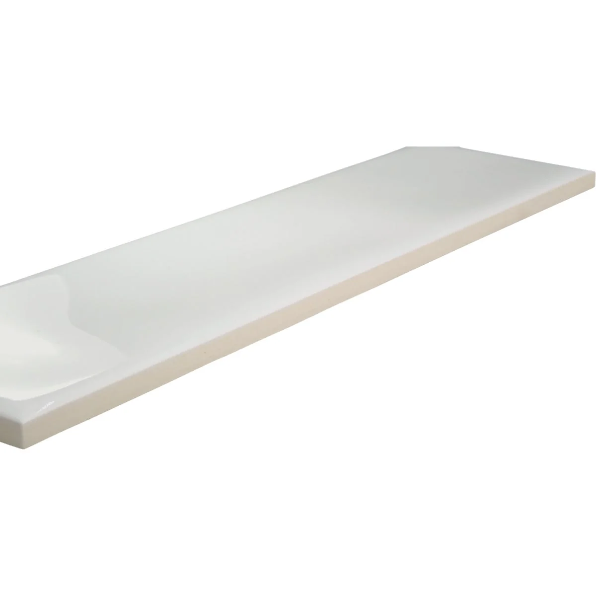 Exceptional Emser Craft II 3 In. x 12 In. Glossy White Ceramic Wall Tile with Undulating Texture 5.6 Sq. Ft. Case Official