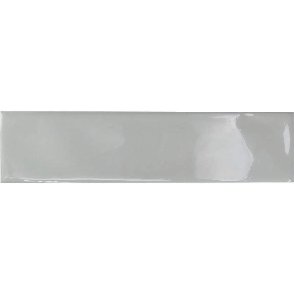 Smart Emser Craft II 3 In. x 12 In. Glossy Gray Ceramic Wall Tile with Undulating Texture 5.6 Sq. Ft. Case Durable