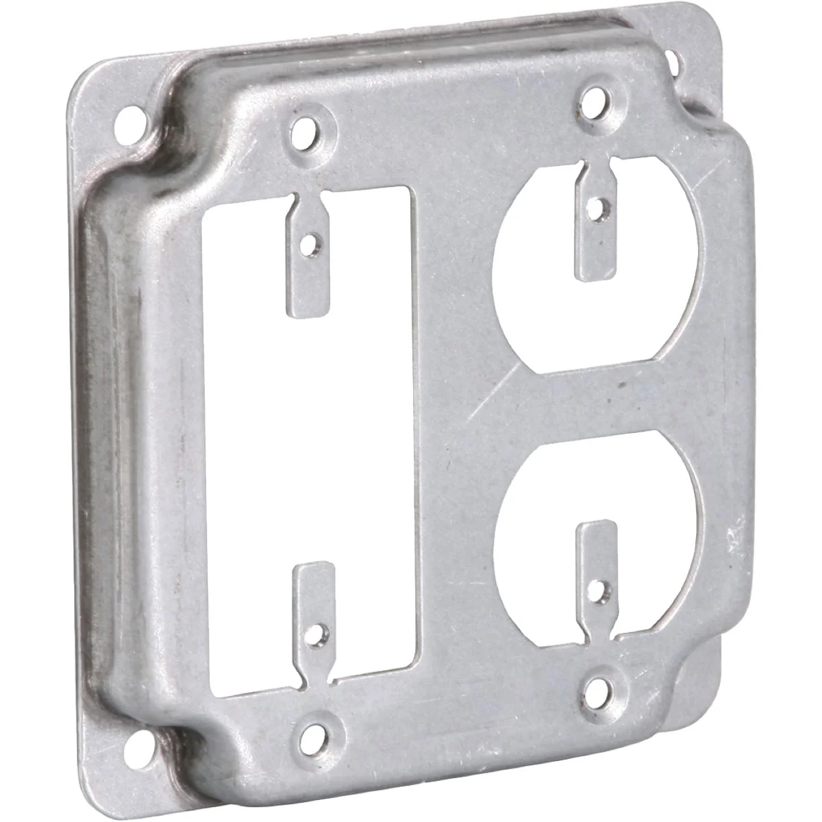 Original Southwire GFI Outlet Duplex Outlet Raised Steel Exposed Work Square Cover Enhanced