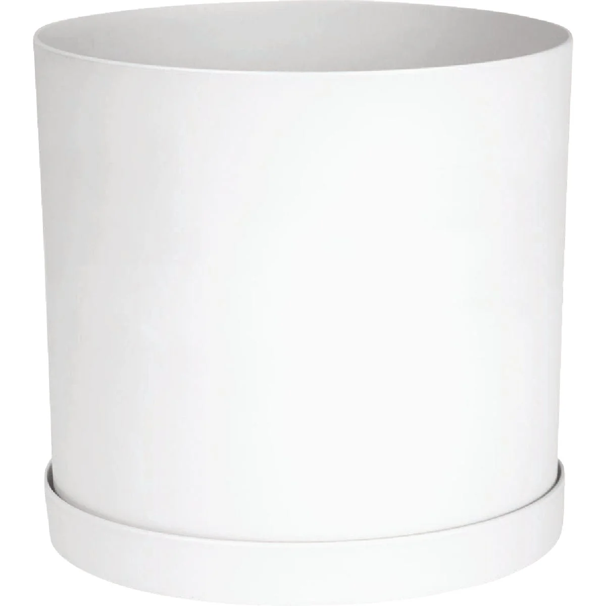 Clean Bloem Mathers Collection 10 In. White Plastic Planter Eco-Friendly