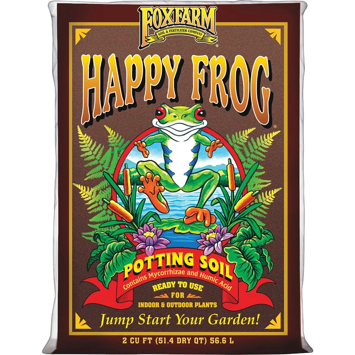 Easy-to-Use FoxFarm Happy Frog 2 Cu. Ft. Potting Soil Advanced