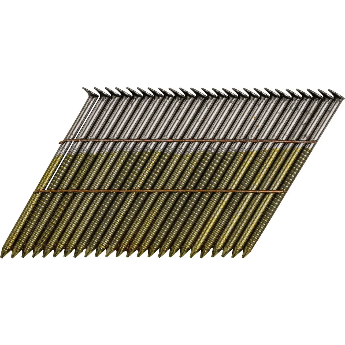 Expertly Made Pro-Fit 2-3 8 In. x .113 In. 28 Degree Wire Strip Ring Shank Round Head Brite Collated Stick Nails 2000 Ct. Pure