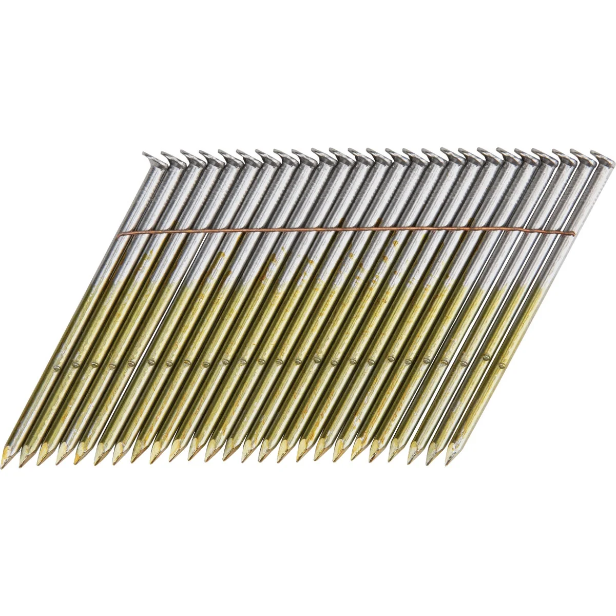 Certified Pro-Fit 3 In. x .120 In. 28 Degree Wire Strip Smooth Shank Round Head Brite Collated Stick Nails 2000 Ct. Traditional