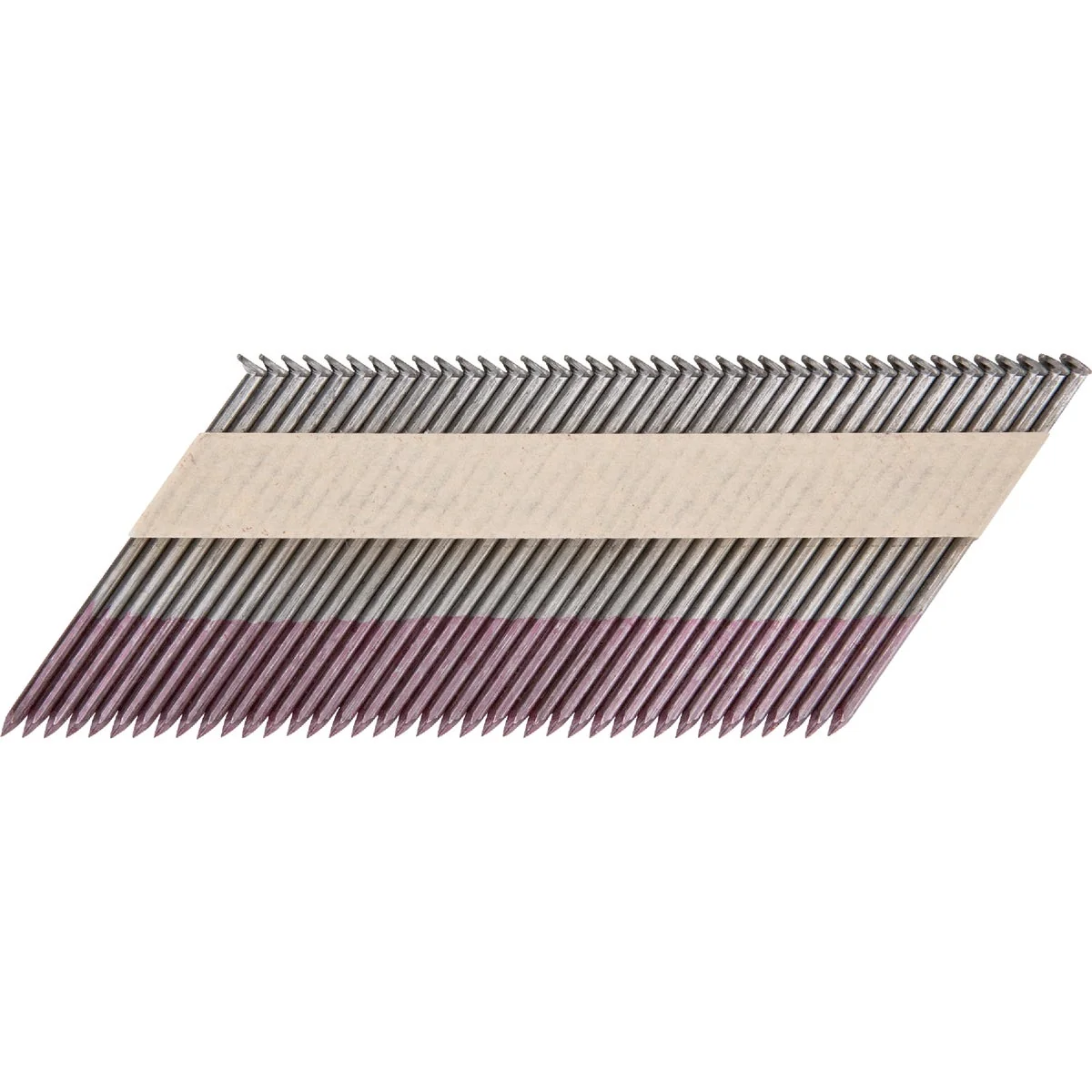 Clean Pro-Fit 3-1 2 In. x .131 In. 30 Degree Paper Tape Smooth Shank Clipped Head Brite Collated Stick Nails 2500 Ct. High-Grade