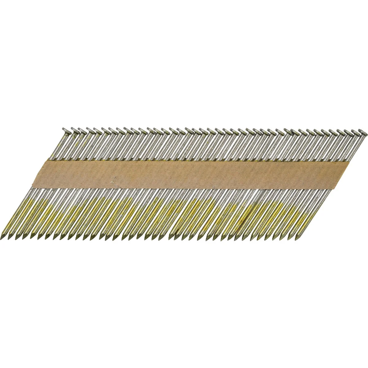 Dependable Pro-Fit 2-3 8 In. x .113 In. 30 Degree Paper Tape Ring Shank Clipped Head Galvanized Collated Stick Nails 2000 Ct. Effective