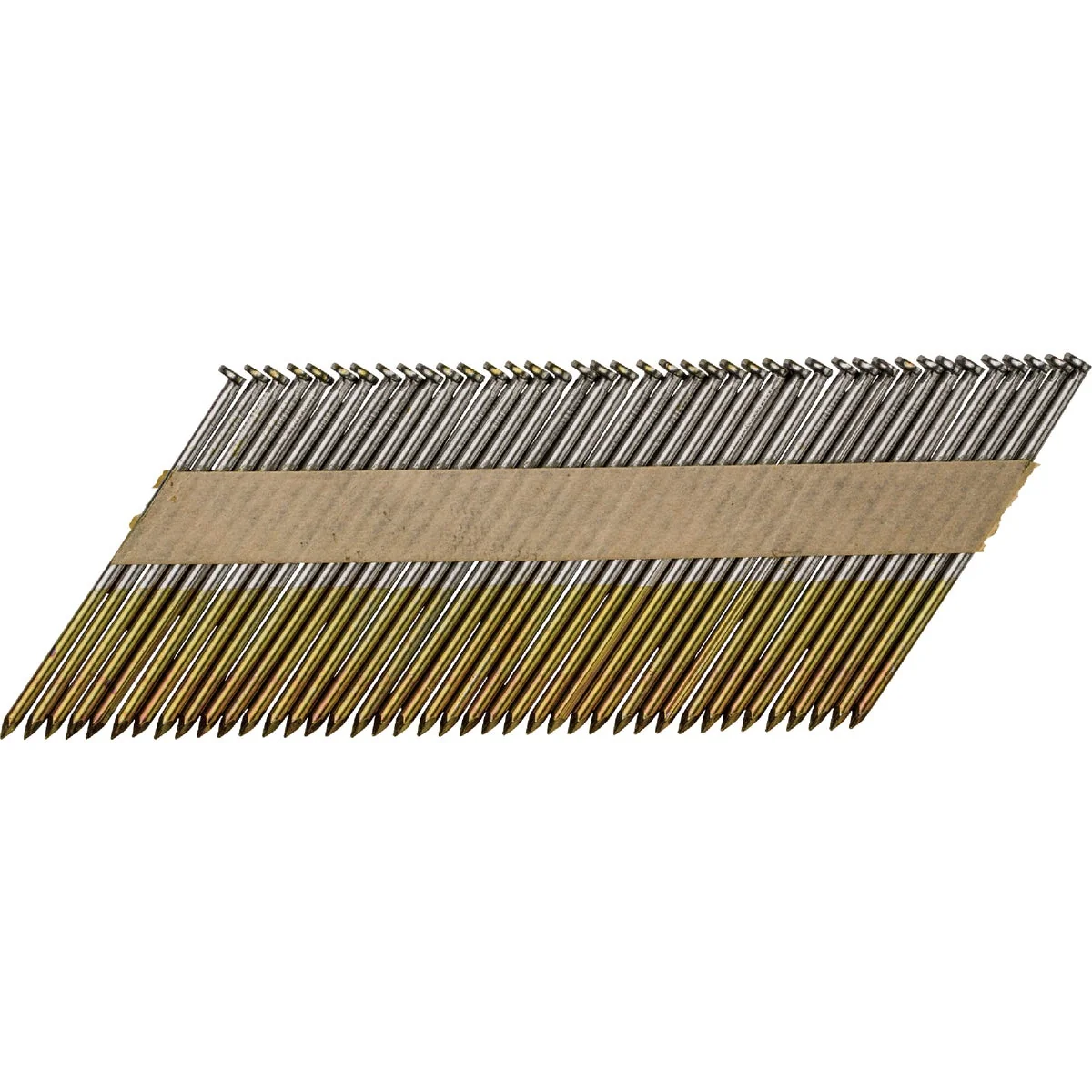 Next-Generation Pro-Fit 3 In. x .120 30 Degree Paper Tape Smooth Shank Clipped Head Brite Collated Stick Nails 2500 Ct. Certified