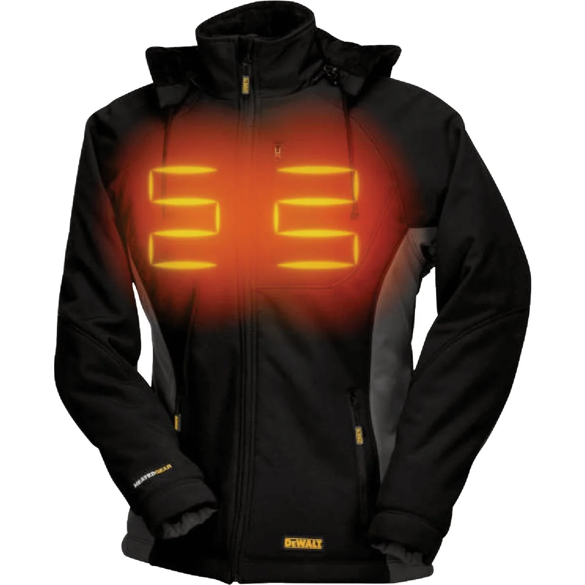 Expertly Made DEWALT Women’s Black Soft Shell Heated Coat Kit M Safe