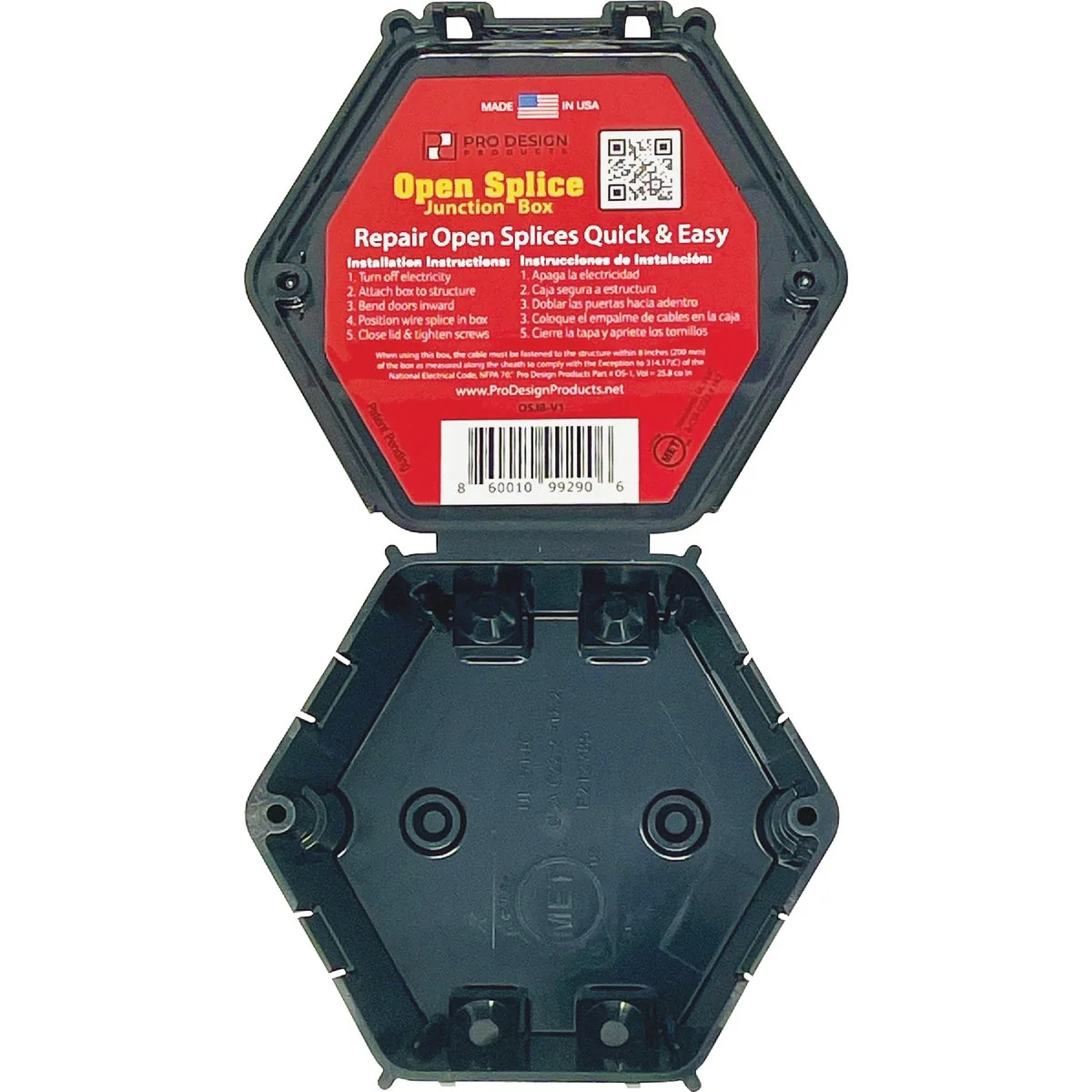 Responsible Pro Design Joist Mount Open Splice Junction Box Traditional