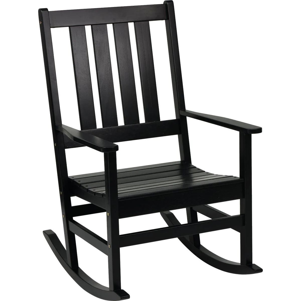 High-End Outdoor Expressions Black HDPE Rocking Chair Original