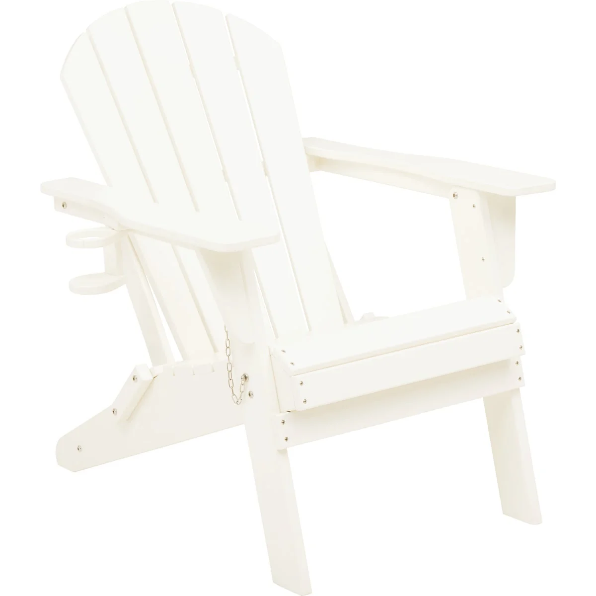 Safe Outdoor Expressions White HDPE Adirondack Chair Classic