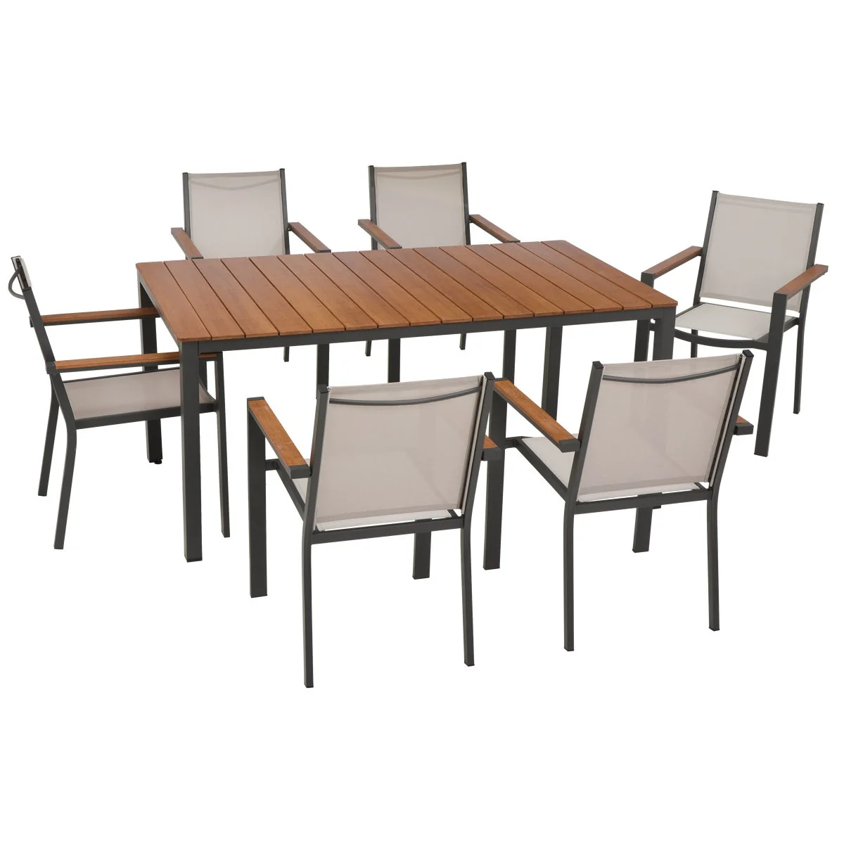 Top-Quality Outdoor Expressions 7-Piece Bamboo Top Patio Dining Set High-Performance