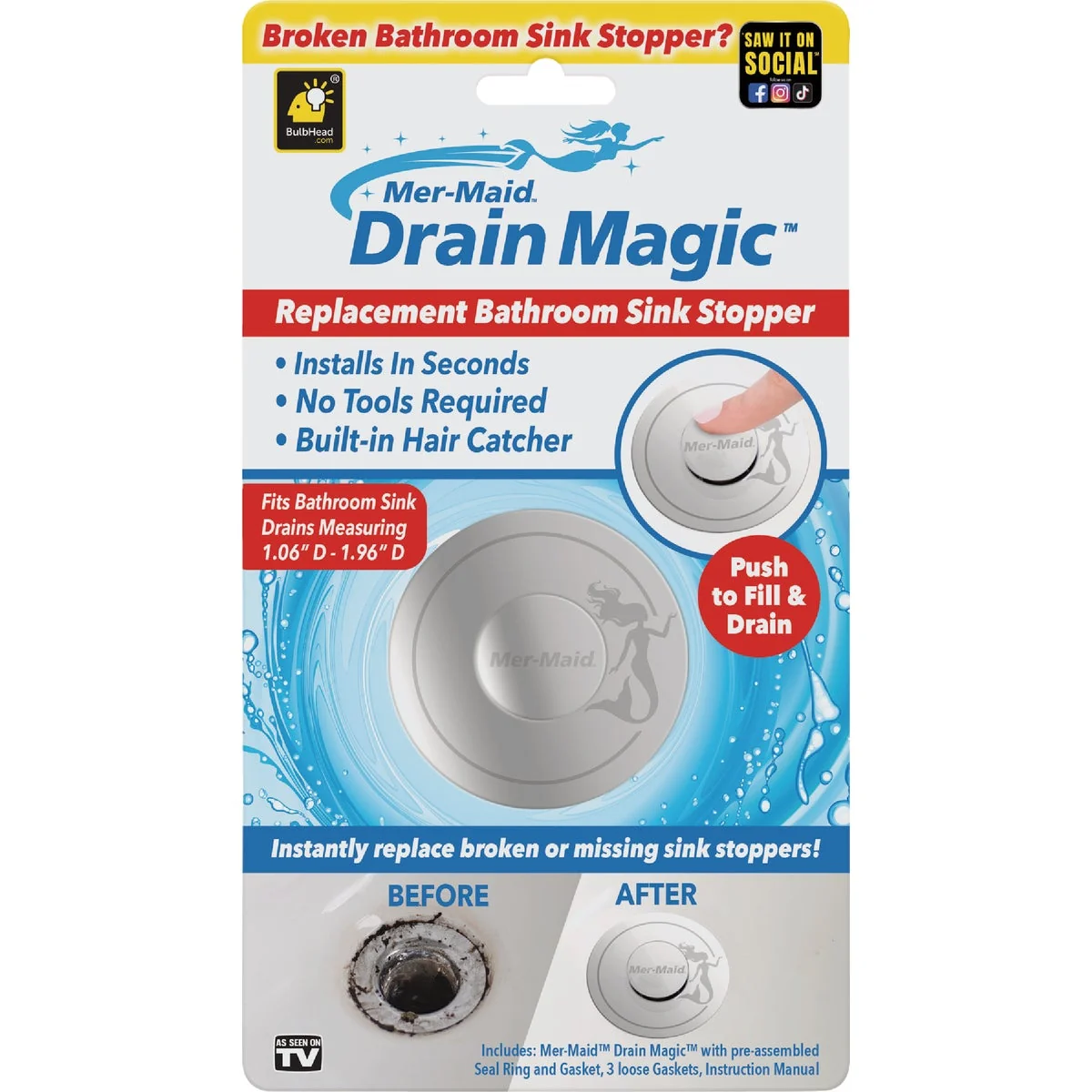 Verified Mer-Maid Drain Strainer Casual