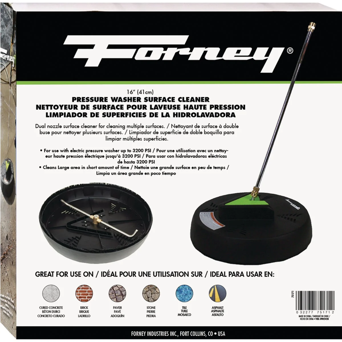 Comfortable Forney 16 In. Pressure Washer Surface Cleaner for Electric Pressure Washer Quality