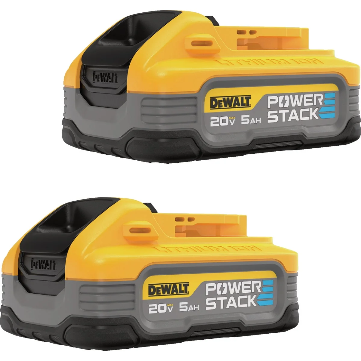 Organic DEWALT POWERSTACK 20 Volt MAX Lithium-Ion 5 Ah Tool Battery 2-Pack Luxury
