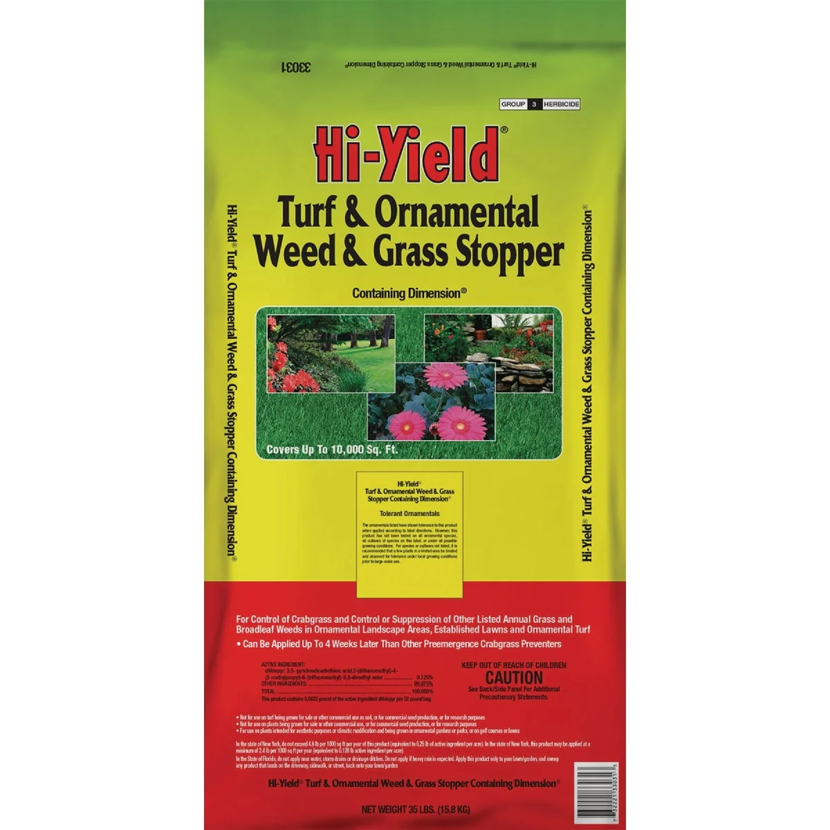 Innovative Hi-Yield 35 Lb. Ready To Use Granules Turf Ornamental Weed Grass Stopper Traditional