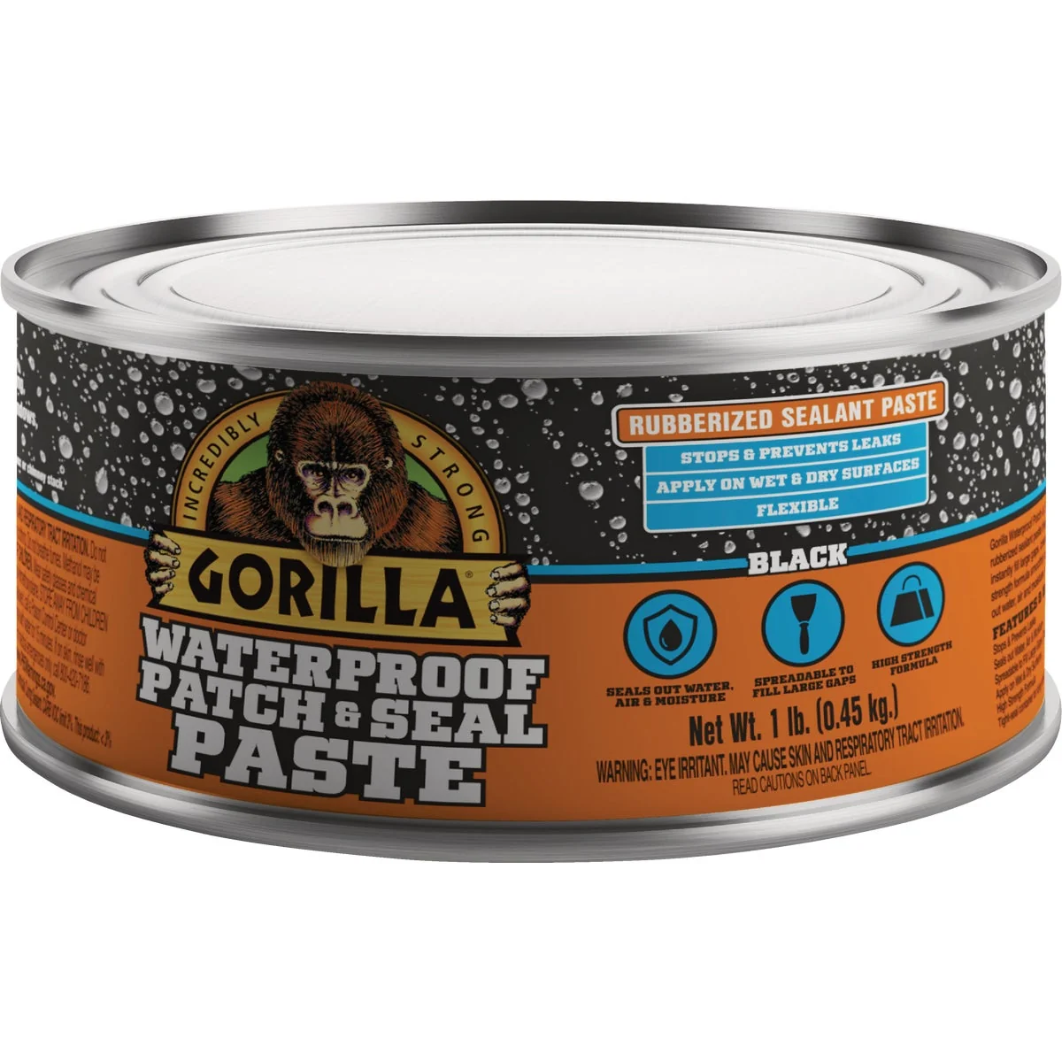 Secure Gorilla 1 Lb. Black Waterproof Patch Seal Paste Luxury