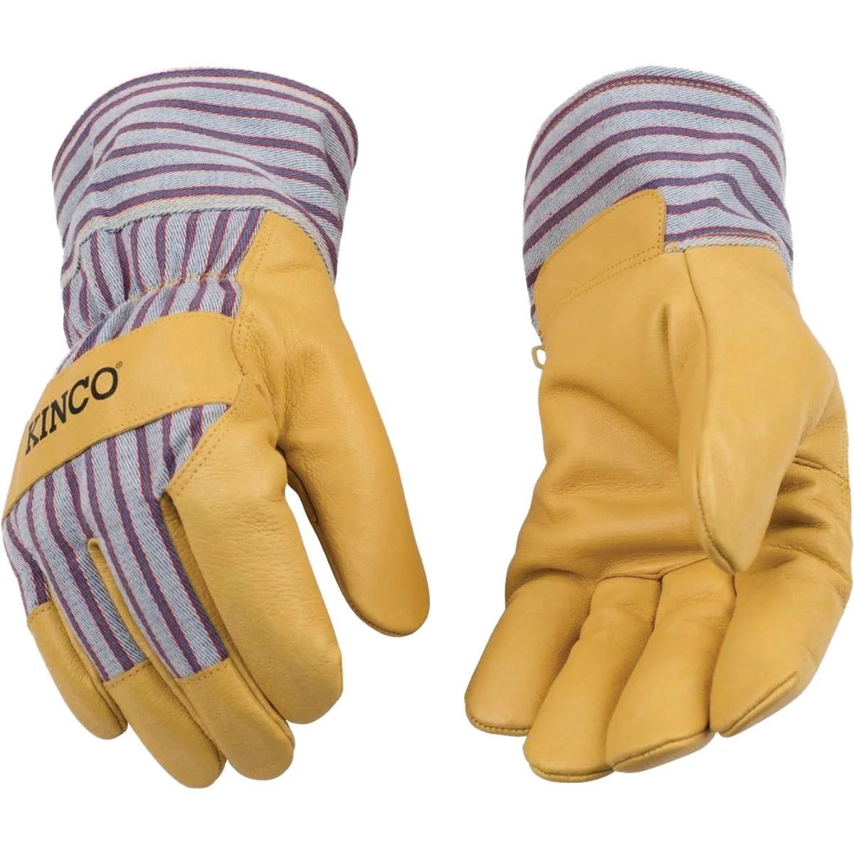 Traditional Kinco Otto Striped Men’s Large Pigskin Leather Palm Winter Work Glove Elite