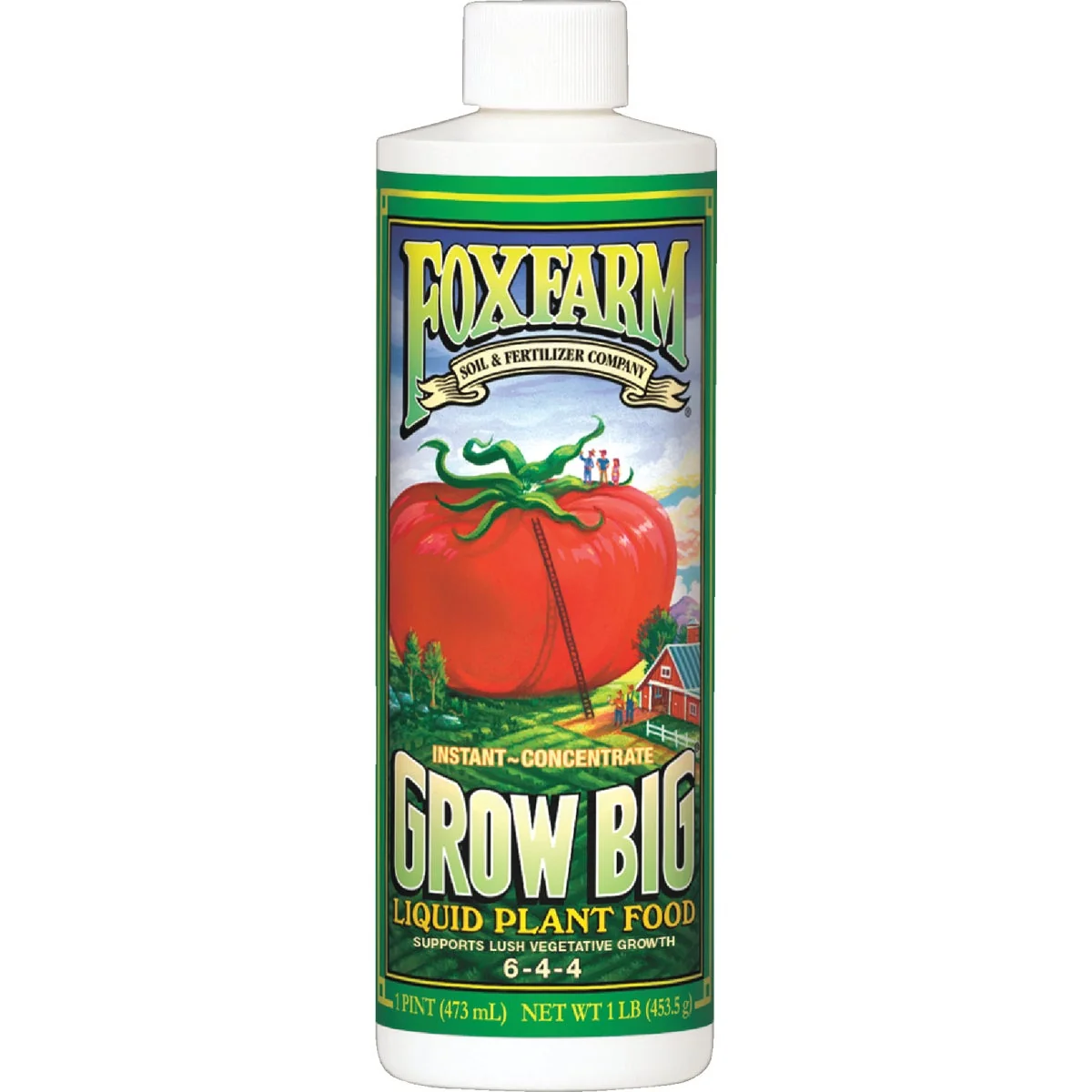 Long-Lasting FoxFarm Grow Big 1 Pt. 6-4-4 Liquid Plant Food Crafted