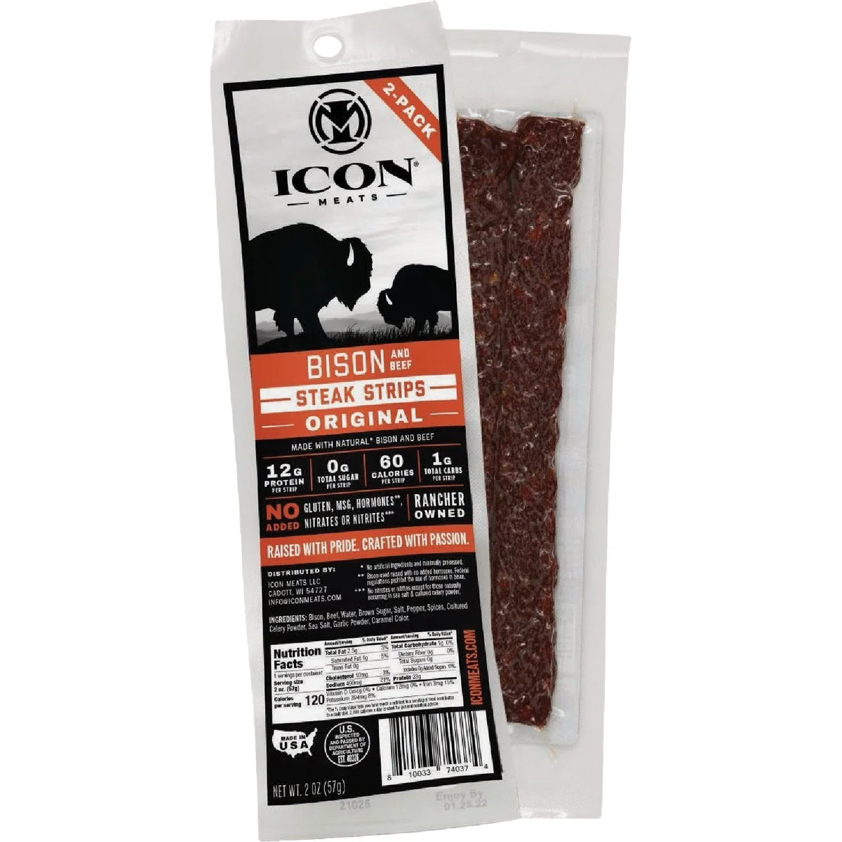 Minimalist Icon 2 Oz. Bison Steak Strip Fast