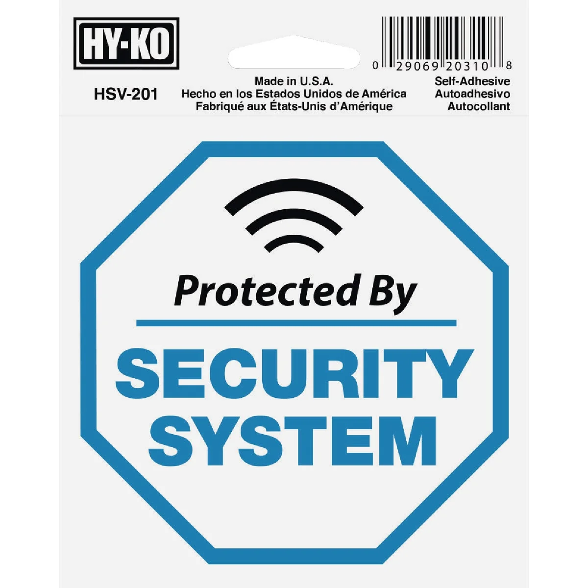 Exclusive Hy-Ko 4X4 In. Self Adhesive Security System Sign High-Quality