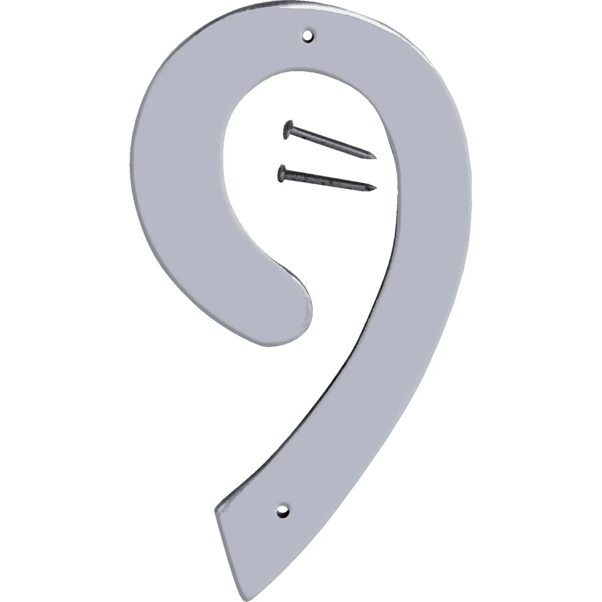 Eco-Friendly Hy-Ko 4 In. Satin Nickel Number 9 Advanced