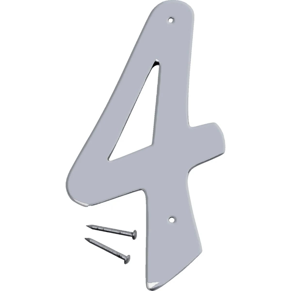 Detailed Hy-Ko 4 In. Satin Nickel Number 4 Original Design