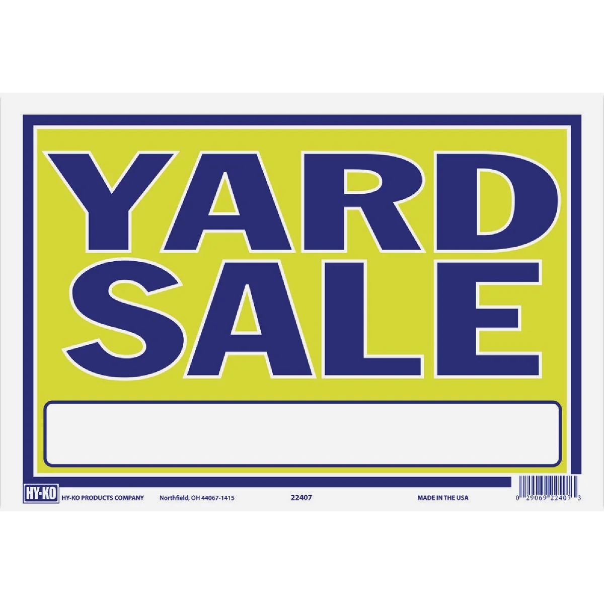 Smart Hy-Ko 9 x 13 Neon Yard Sign Healthy