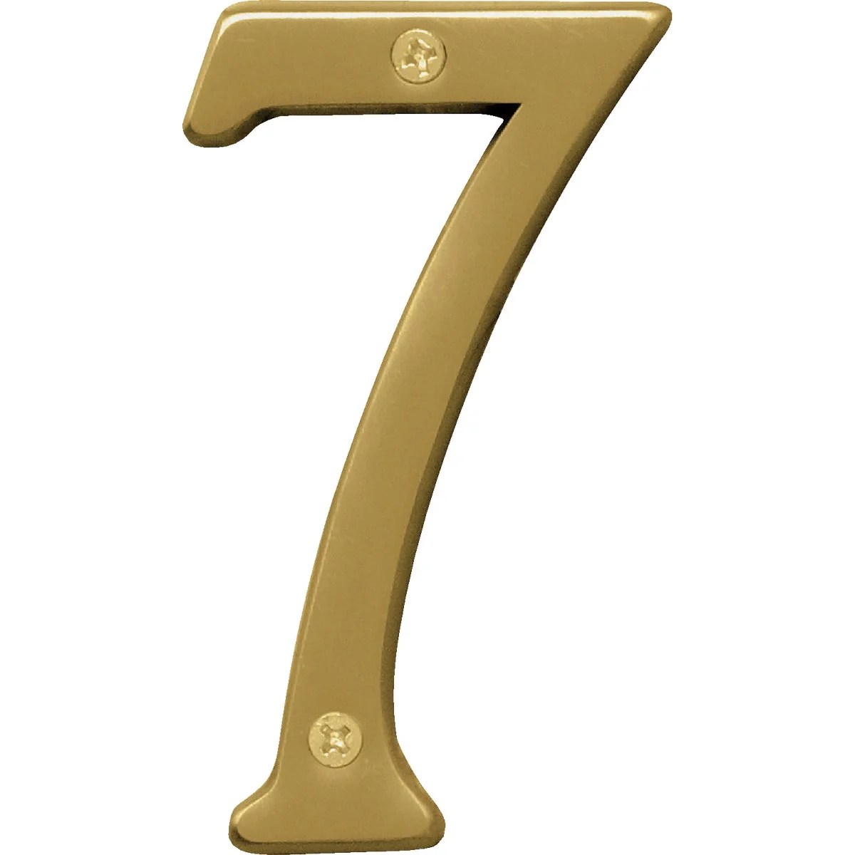 Exclusive Hy-Ko 4 In. Brushed Brass Number 7 Dependable