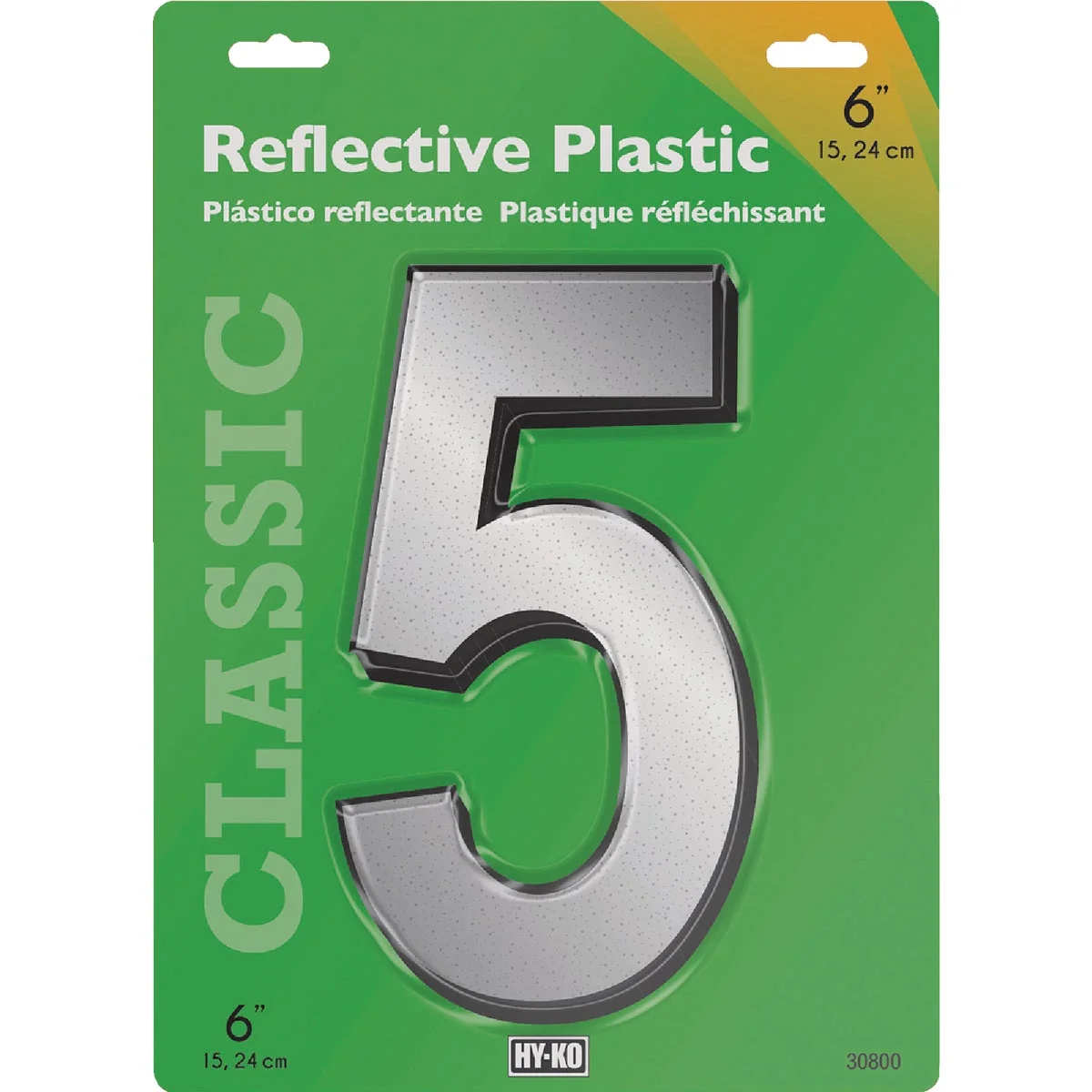 Selected Hy-Ko 6 In. Reflective Plastic Number 5 Top-Quality