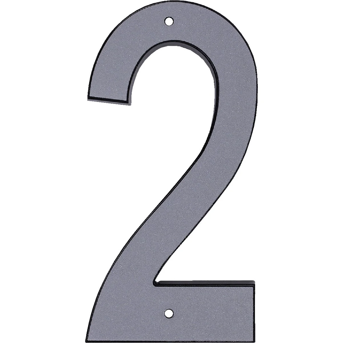 Stylish Hy-Ko 4 In. Reflective Plastic Number 2 Solid