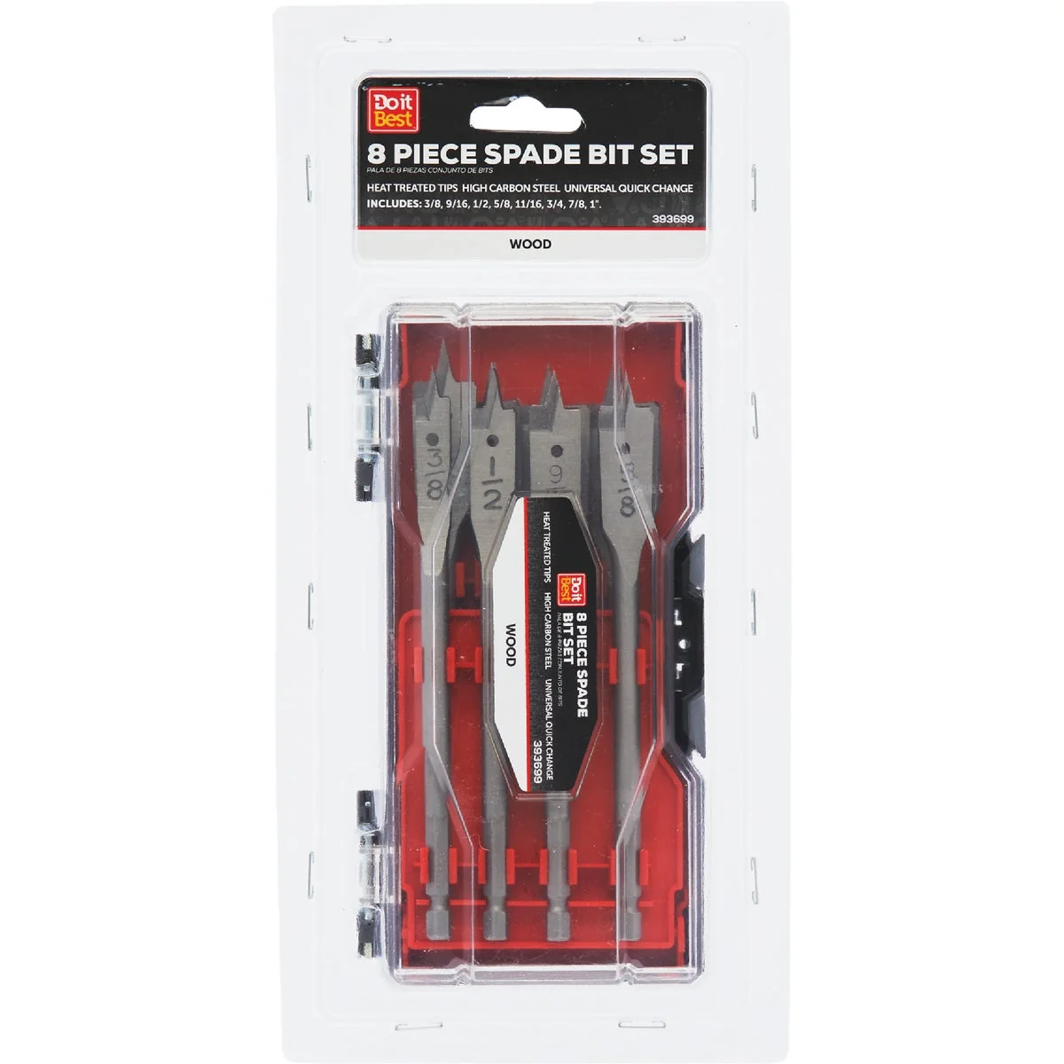 Unique Do it 8-Piece Spade Bit Set User-Friendly