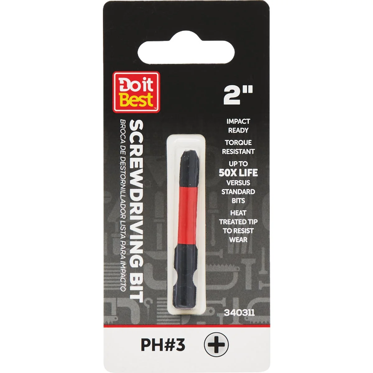 Easy-to-Use Do it 3 Phillips 2 In. Screwdriver Bit Recyclable