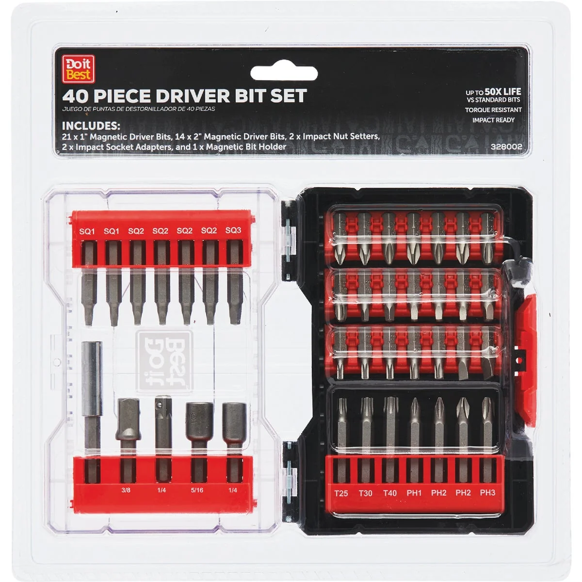 Healthy Do it 40-Piece Screwdriver Bit Set Casual