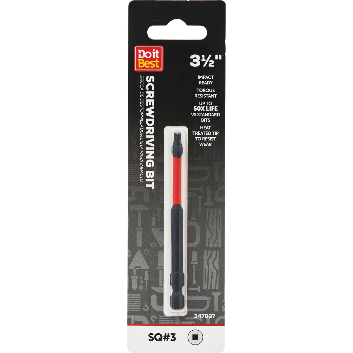 Next-Generation Do it 3 Square Recess 3.5 In. Screwdriver Bit Durable