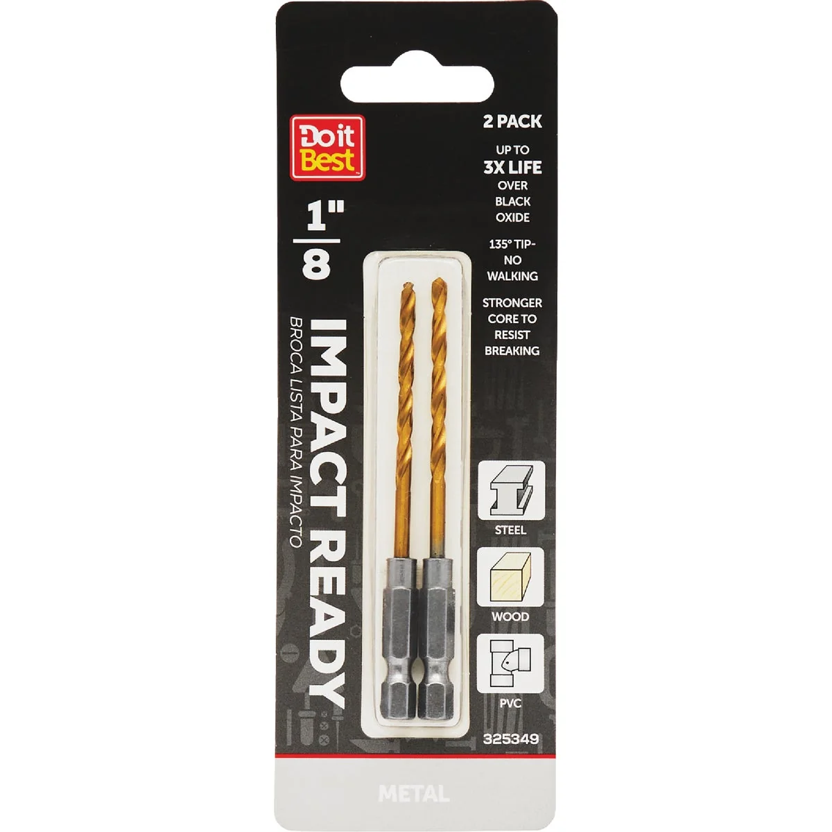 Carefully Designed Do it 1 8 In. Impact Ready Drill Bit 2-Pack Quality