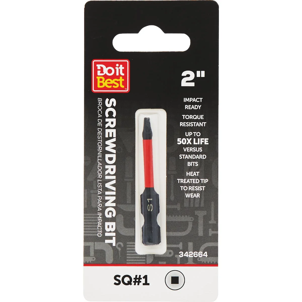 Refined Do it 1 Square Recess 2 In. Screwdriver Bit Official