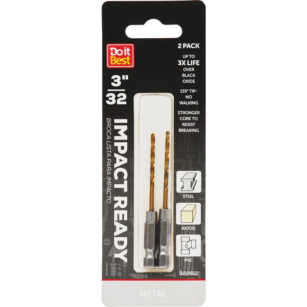 Versatile Do it 3 32 In. Impact Ready Drill Bit 2-Pack Sophisticated