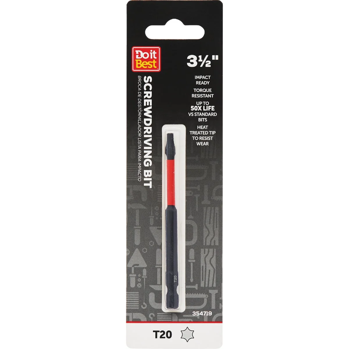 High-Grade Do it T20 Torx 3.5 In. Screwdriver Bit Flexible