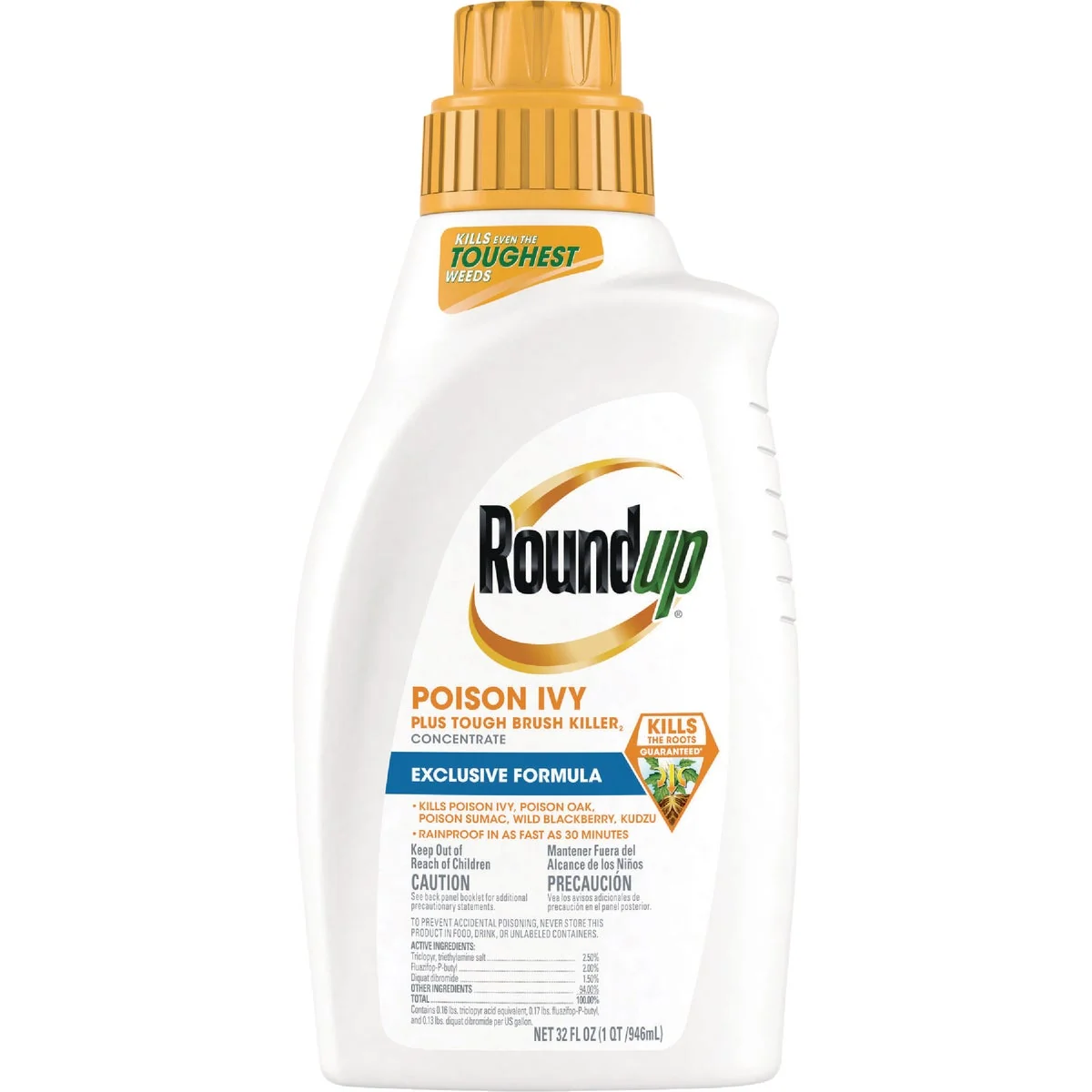Responsible Roundup 32 Oz. Exclusive Formula Concentrate Poison Ivy Plus Tough Brush Killer Healthy