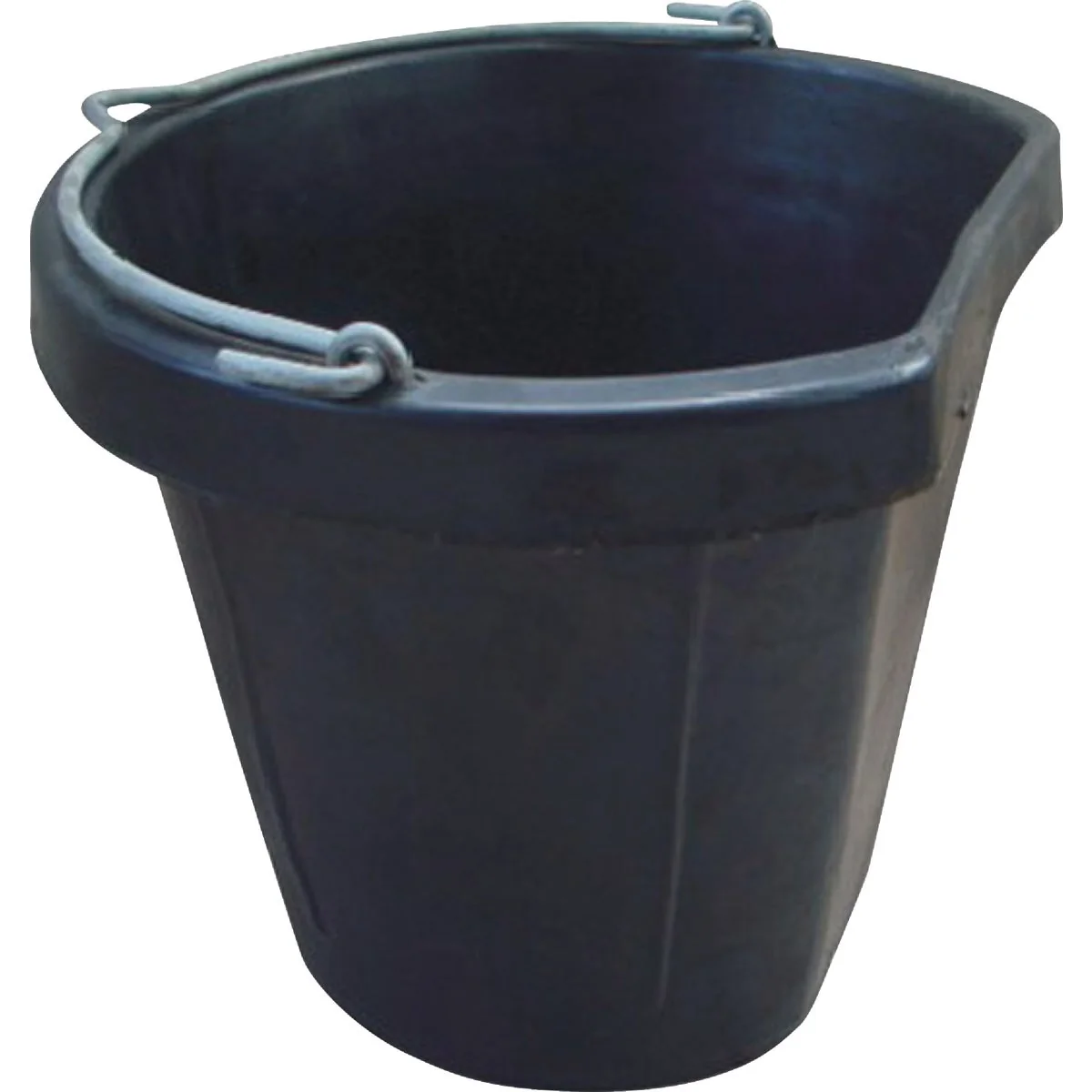 Responsible Tuff Stuff 12 Qt. Rubber Flat-Back Bucket Clean
