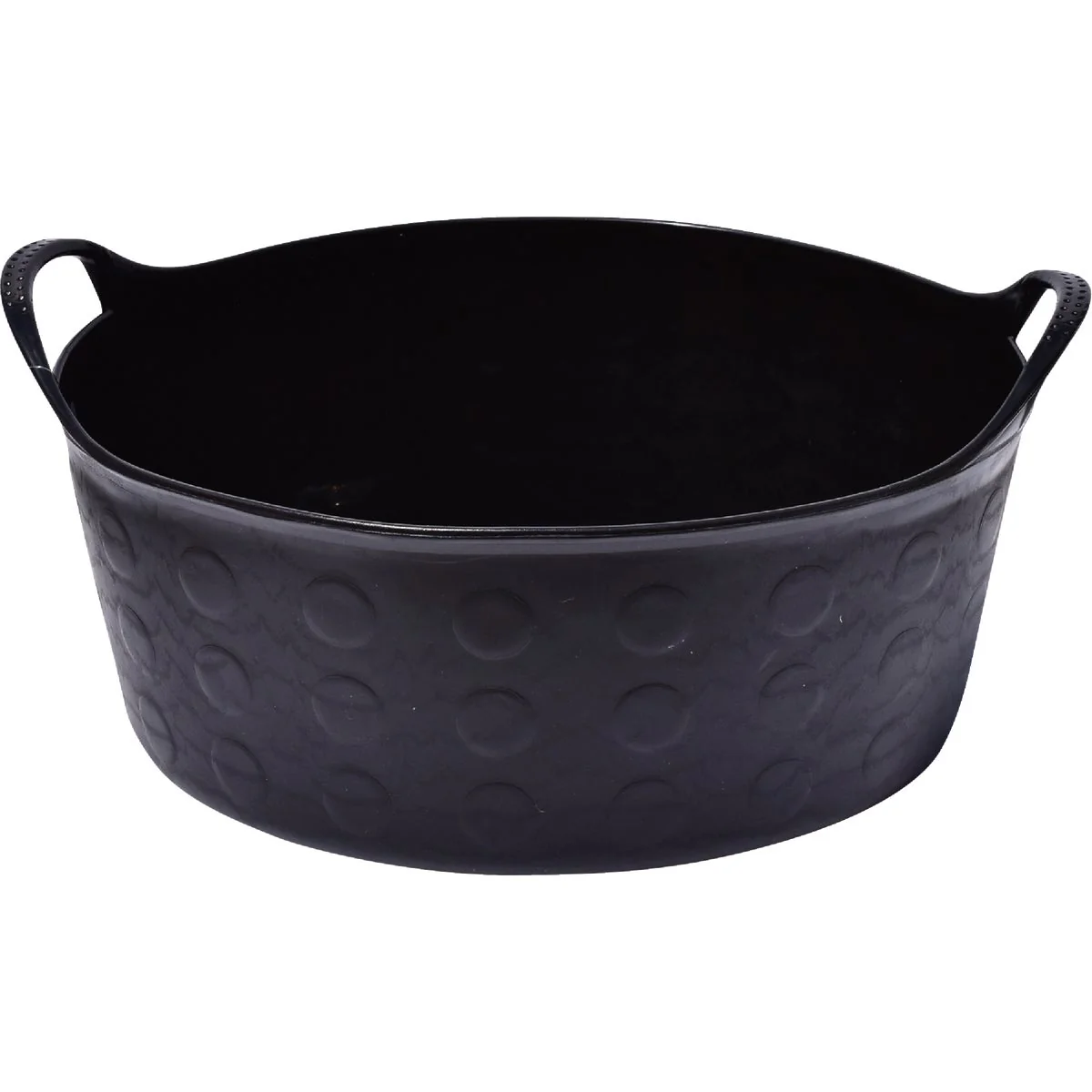 Responsible Tuff Stuff 4 Gal. Black Short Plastic Flex Tub Professional