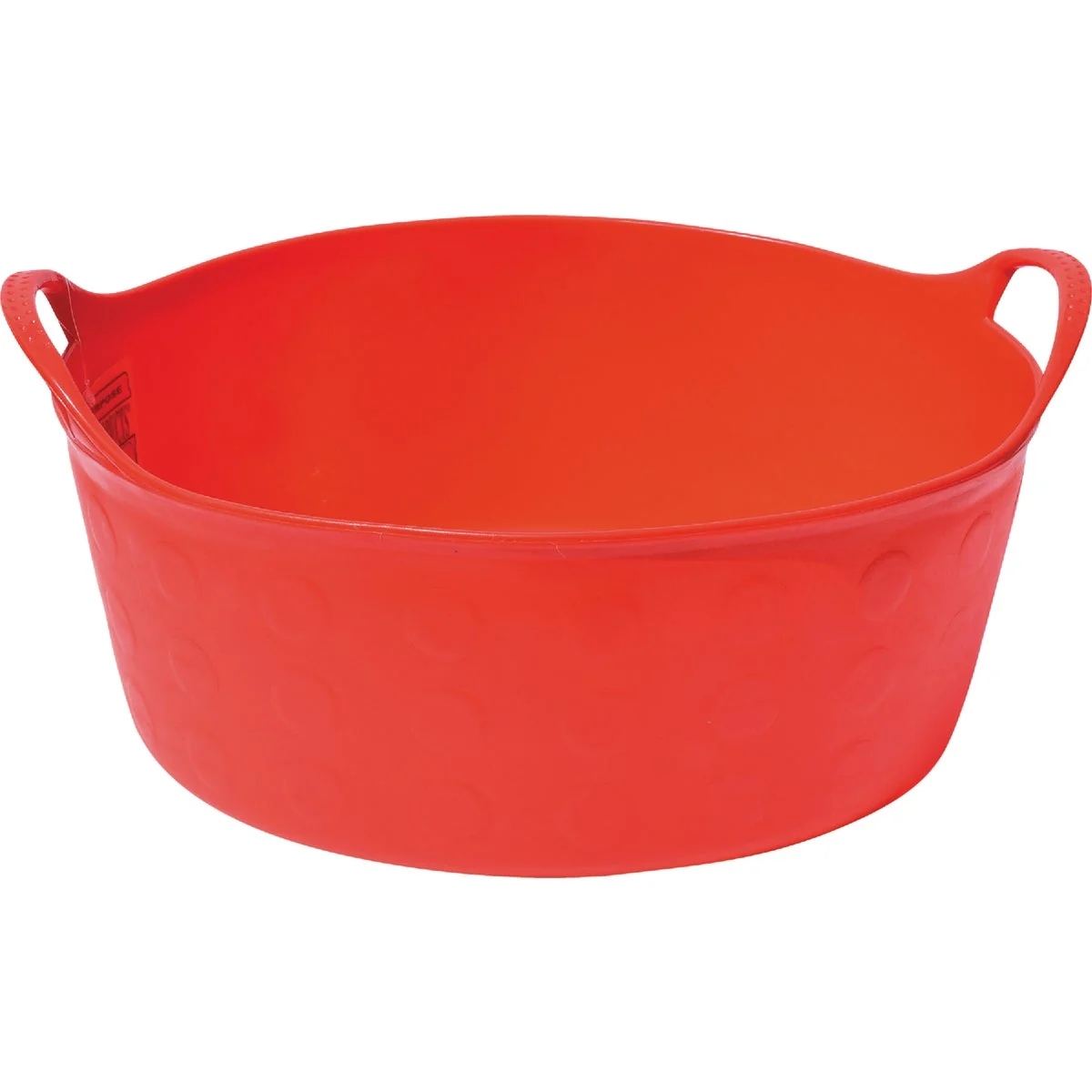 Specialty Tuff Stuff 4 Gal. Red Short Plastic Flex Tub Natural
