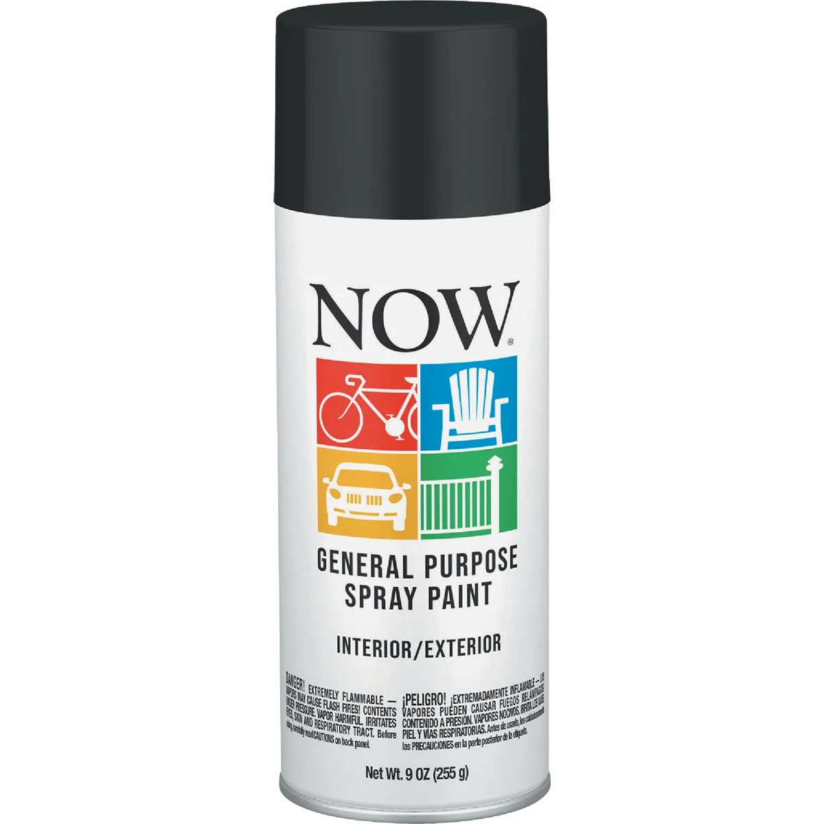 High-Performance Krylon Now 9 Oz. Flat Black General Purpose Spray Paint Advanced